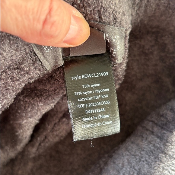 Barefoot Dreams CozyChic Lite Seamed Track Pant Charcoal Size XS - Picture 4 of 8